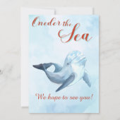 Splish Splash Orang Zeemeermin Bash 1e Verjaardag  Kaart (Achterkant)