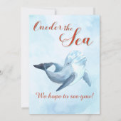 Splish Splash Orang Zeemeermin Bash Meisje 1e verj Kaart (Achterkant)