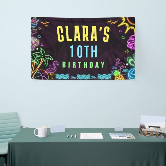 Splish Splash Party Glow Party Banner (Beurs)