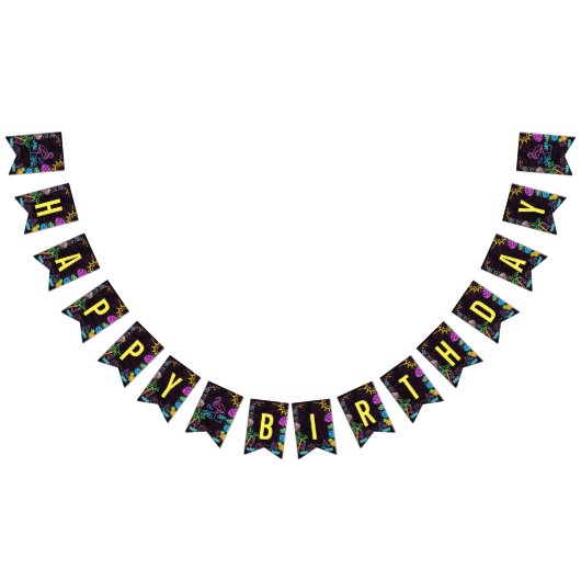 Splish Splash Party Glow Party bunting banner (Alle)