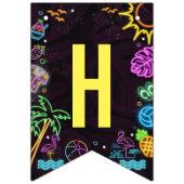 Splish Splash Party Glow Party bunting banner (Tweede vlag)