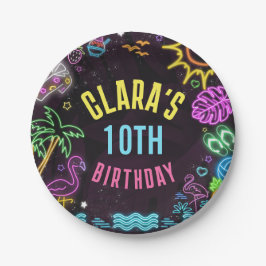 Splish Splash Party Glow Party Papieren Bordje