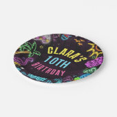 Splish Splash Party Glow Party Papieren Bordje (Gekanteld)