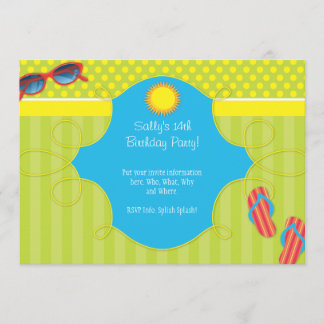 Splish Splash Party Kaart