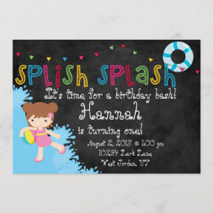 Splish Splash Party nodigt uit Kaart