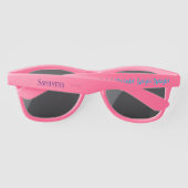 Splish Splash Pink 1e verjaardagsfeestje Zonnebrillen (Achterkant)