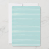 Splish Splash Polar Beer Blue Birthday Invitation Kaart (Achterkant)