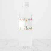 Splish Splash Pool Baby Shower Waterfles Label Etiket (Achterkant)