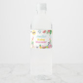 Splish Splash Pool Baby Shower Waterfles Label Etiket (Voorkant)
