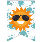 Splish Splash Pool Gelukkige Verjaardag Vlaggetjes (Eerste vlag)