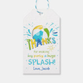 Splish Splash Pool Party Bash Dank u Cadeaulabel (Voorkant)
