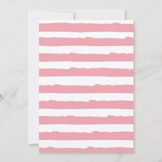 Splish Splash Pool Party Bash Meisje Roze Verjaard Kaart (Achterkant)