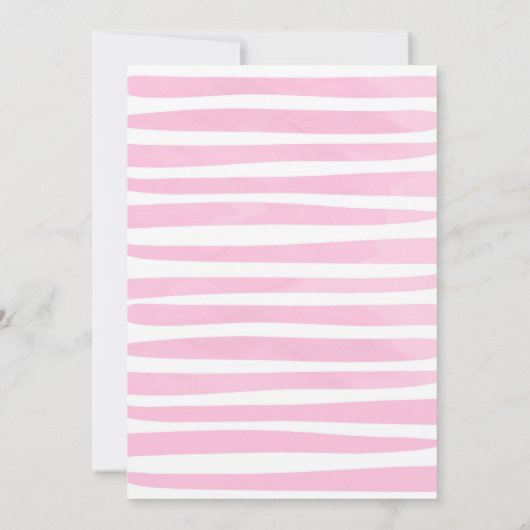 Splish Splash Pool Party Bash Meisje Roze Verjaard Kaart (Achterkant)