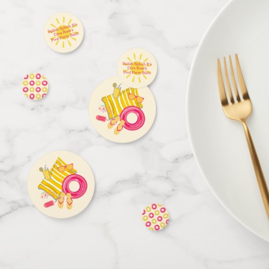 Splish Splash Pool Party Bash Verjaardag Confetti (Groep)