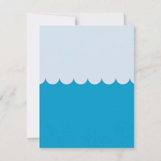 Splish Splash Pool Party Birthday Kaart (Achterkant)