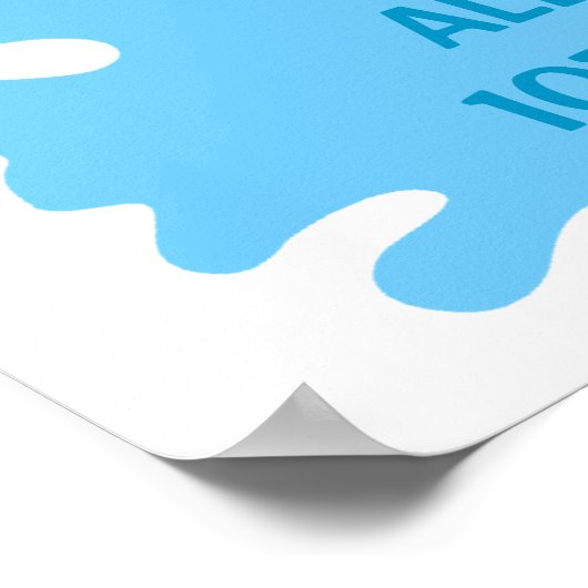 Splish Splash Pool Party Boy Birthday Poster (Hoek)