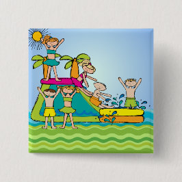 Splish Splash Pool Party Button