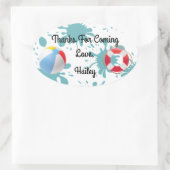 Splish Splash Pool Party Dank u Sticker (Tas)