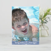 Splish Splash Pool Party Invitation Kaart (Staand voorkant)
