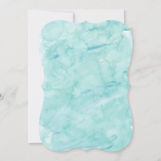 Splish Splash | Pool Party Invitation Kaart (Achterkant)