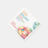 Splish Splash Pool Party Meisje Verjaardag Servet (Hoek)