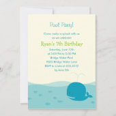 Splish Splash Pool Party of Beach Party Invitation Kaart (Voorkant)