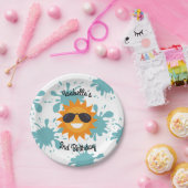 Splish Splash Pool Party Personated Borden Papieren Bordje (Feest)