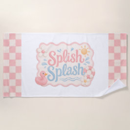 Splish Splash Pool Party Strandhanddoek | Favoriet Strandlaken