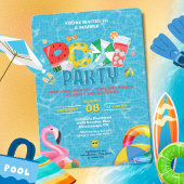 Splish Splash Pool Party Uitnodiging