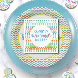 Splish 💦 Splash Pool Party Verjaardagsfeest Servet