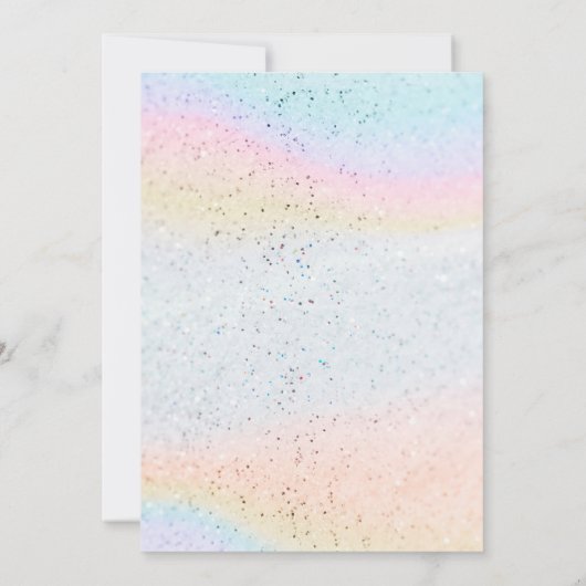 Splish Splash Roze Zee Zeemeermin Bash Verjaardag  Kaart (Achterkant)