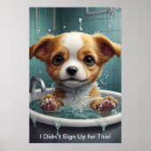 Splish Splash Schattigee Grappige Posters met Quot (Voorkant)