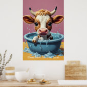 Splish Splash Schattigee Grappige Posters met Quot (Keuken)