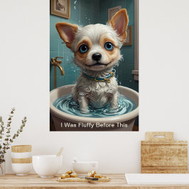 Splish Splash Schattigee Grappige Posters met Quot