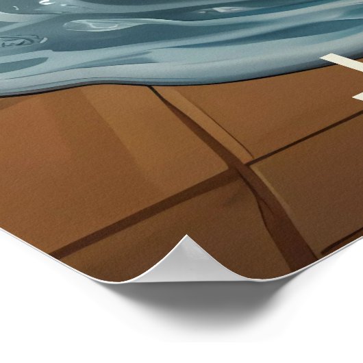 Splish Splash Schattigee Grappige Posters met Quot (Hoek)