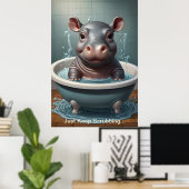 Splish Splash Schattigee Grappige Posters met Quot (Thuiskantoor)