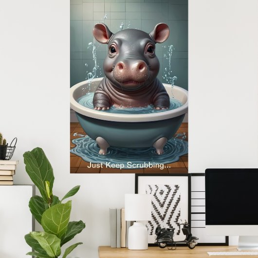 Splish Splash Schattigee Grappige Posters met Quot (Thuiskantoor)