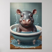 Splish Splash Schattigee Grappige Posters met Quot (Voorkant)