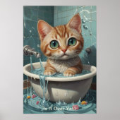 Splish Splash Schattigee Grappige Posters met Quot (Voorkant)