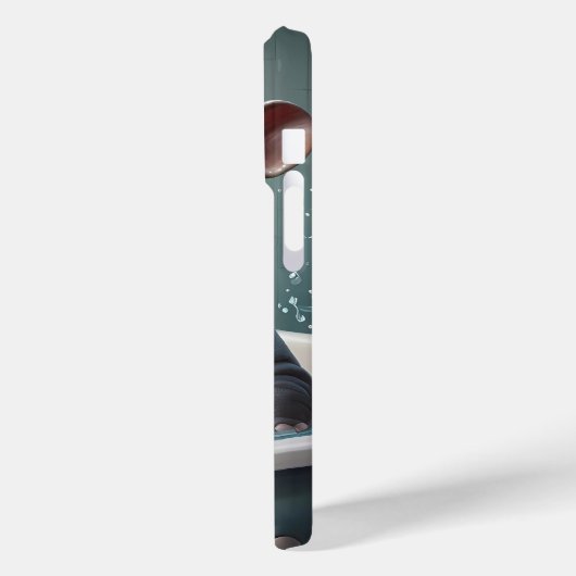 Splish Splash Schattigee Grappige Posters met Quot Case-Mate iPhone Case (Achterkant / Links)