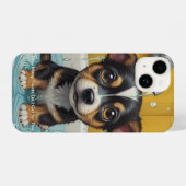 Splish Splash Schattigee Grappige Posters met Quot iPhone Hoesje (Achterkant horizontaal)