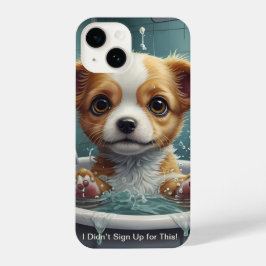 Splish Splash Schattigee Grappige Posters met Quot iPhone 14 Hoesje
