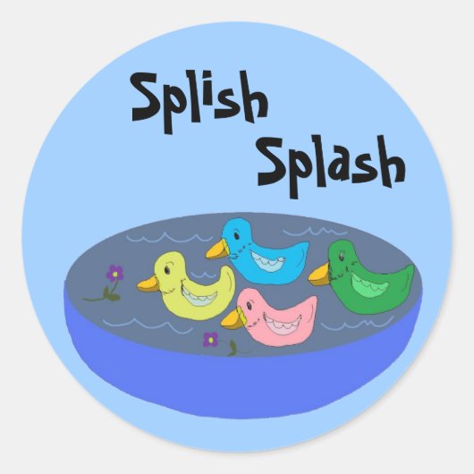 Splish Splash - stickers (Voorkant)