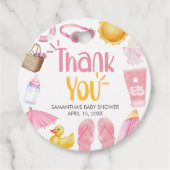 Splish Splash Summer Baby Shower Bedankjes Labels (Voorkant)