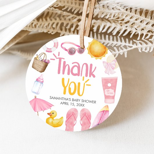 Splish Splash Summer Baby Shower Bedankjes Labels