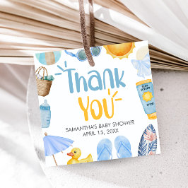 Splish Splash Summer Baby Shower Bedankjes Labels