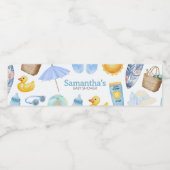 Splish Splash Summer Baby Shower Waterfles Etiket (Enkel label)