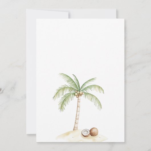 Splish Splash Summer Beach Bash Boy Verjaardag Kaart (Achterkant)