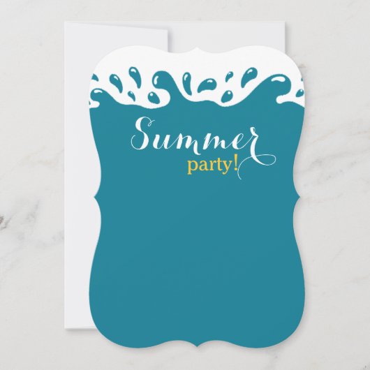 Splish Splash Summer Invite Kaart (Voorkant)