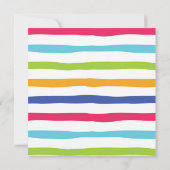 Splish Splash Summer Pool Birthday Invitation Kaart (Achterkant)